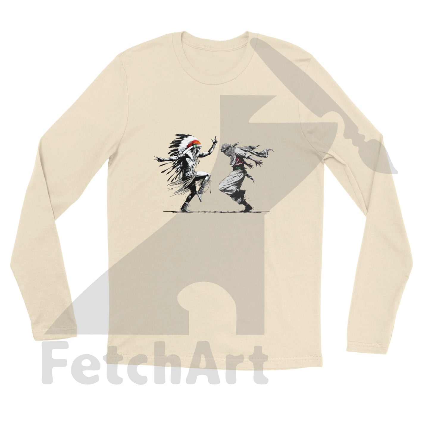 Premium Unisex Longsleeve Freedom Dance T-shirt - Fetch Art