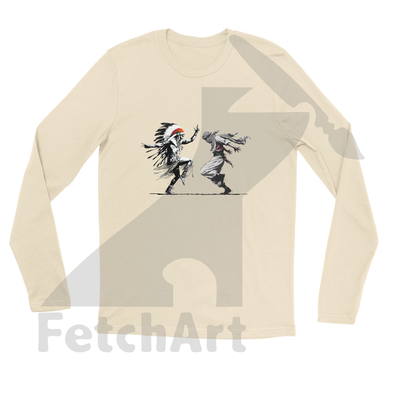 Premium Unisex Longsleeve Freedom Dance T-shirt - Fetch Art