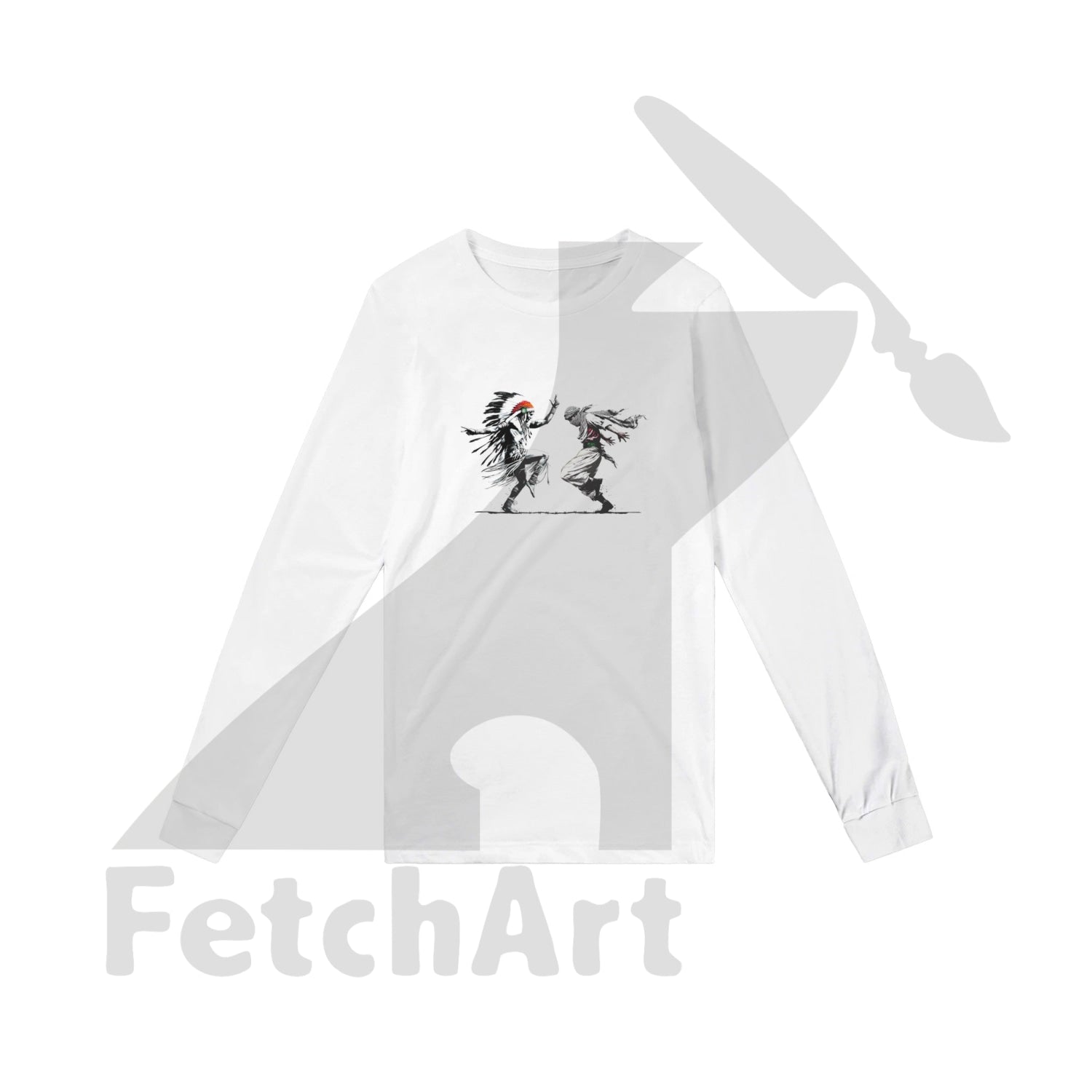 Premium Unisex Longsleeve Freedom Dance T-shirt - Fetch Art