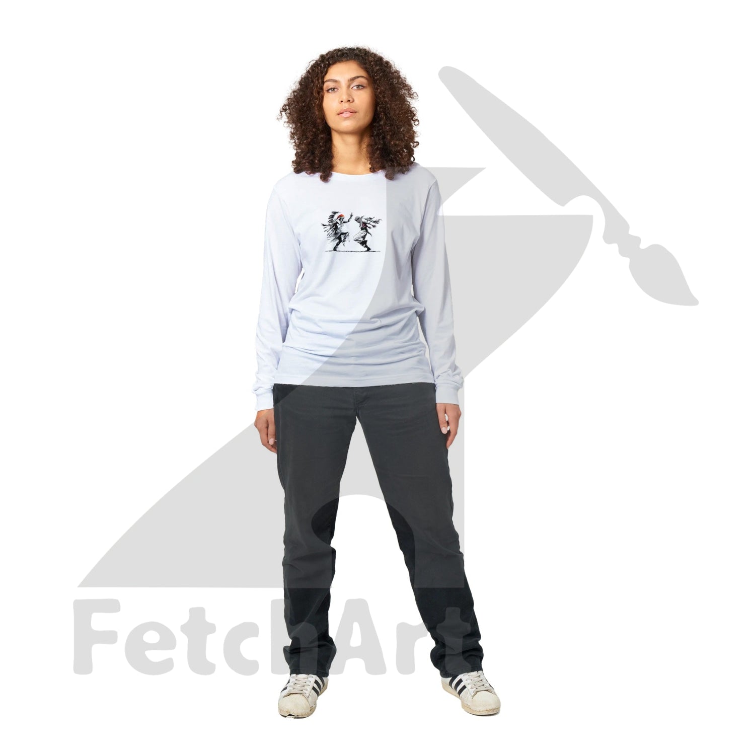 Premium Unisex Longsleeve Freedom Dance T-shirt - Fetch Art