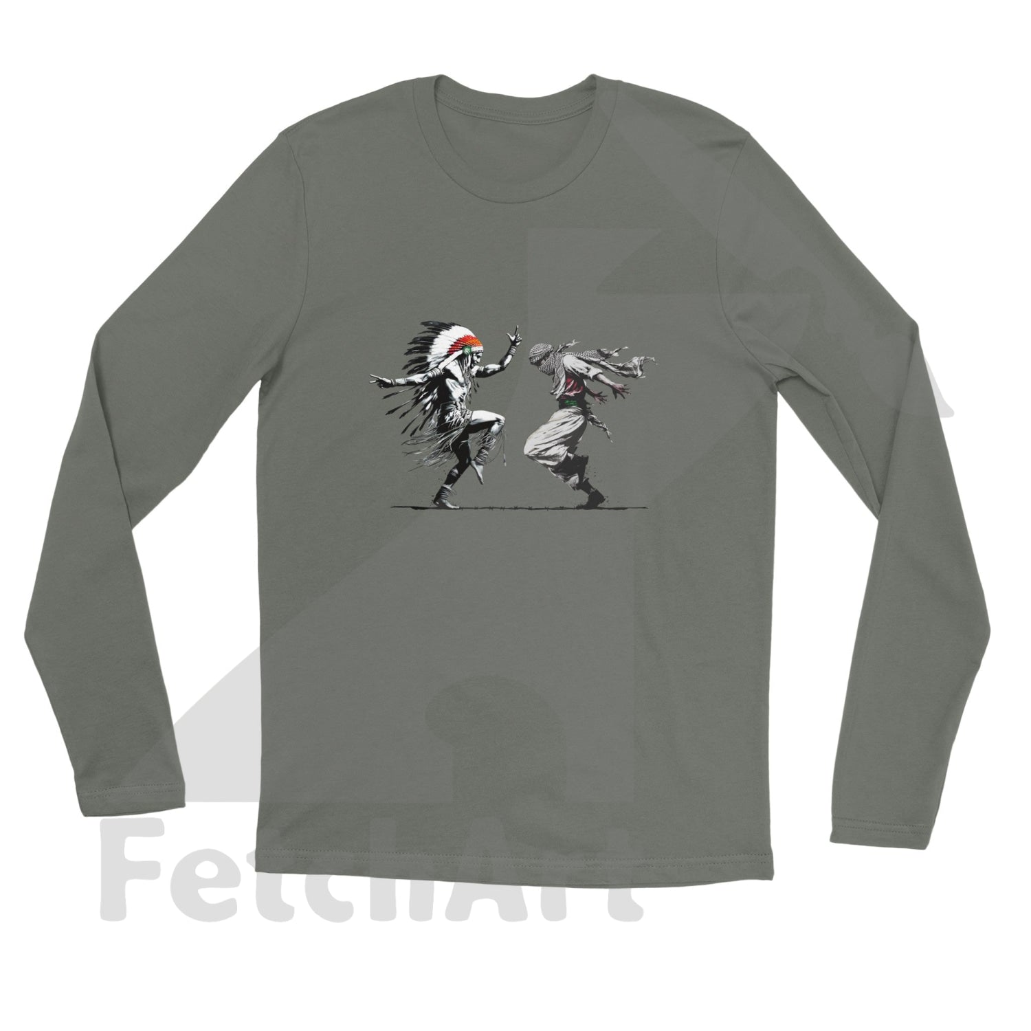 Premium Unisex Longsleeve Freedom Dance T-shirt - Fetch Art