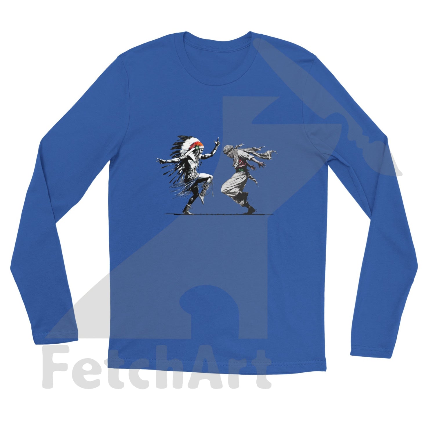 Premium Unisex Longsleeve Freedom Dance T-shirt - Fetch Art