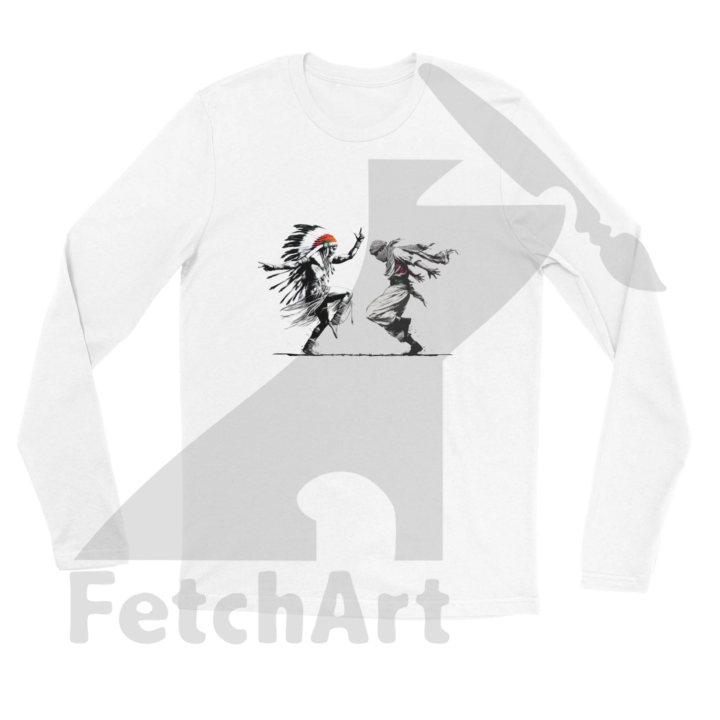 Premium Unisex Longsleeve Freedom Dance T-shirt - Fetch Art