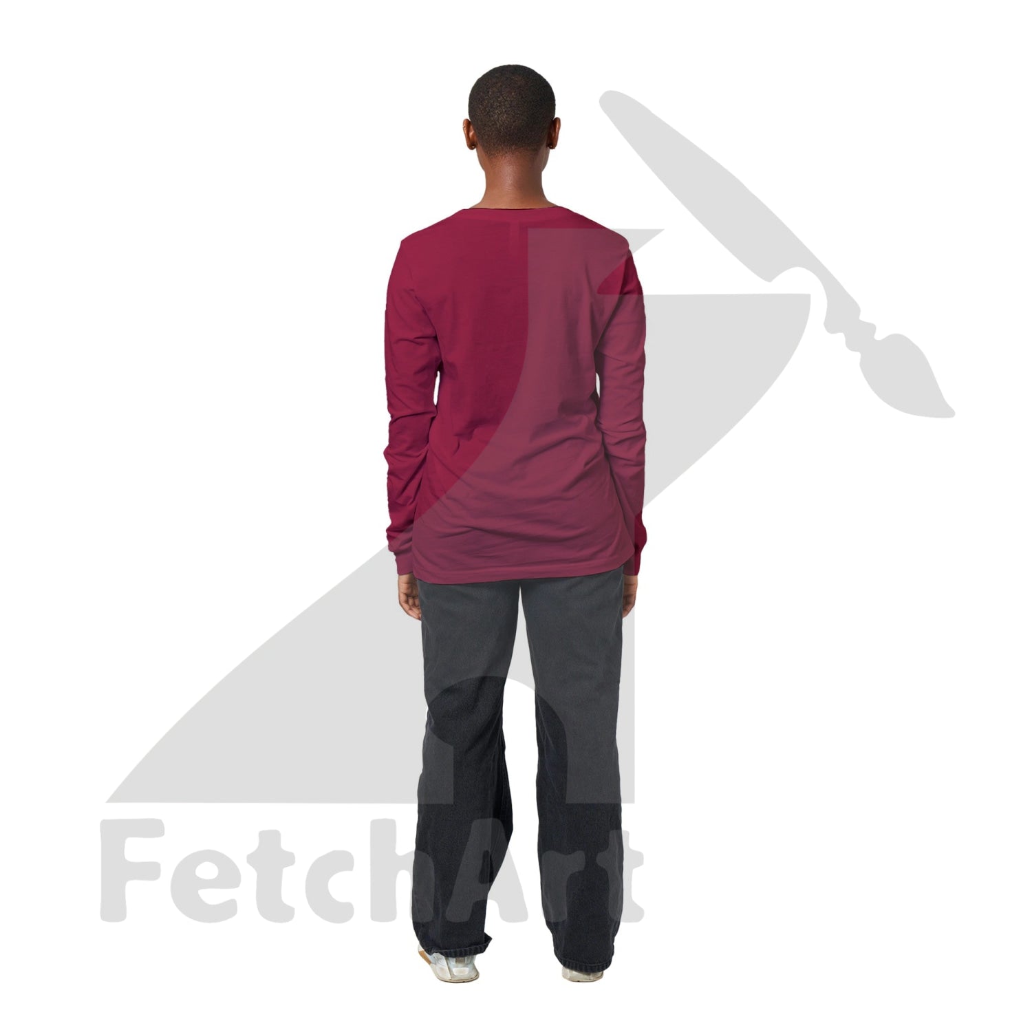 Premium Unisex Longsleeve T-Shirt-Female-Freedom Dance With In A Textured Granulated Gold Print