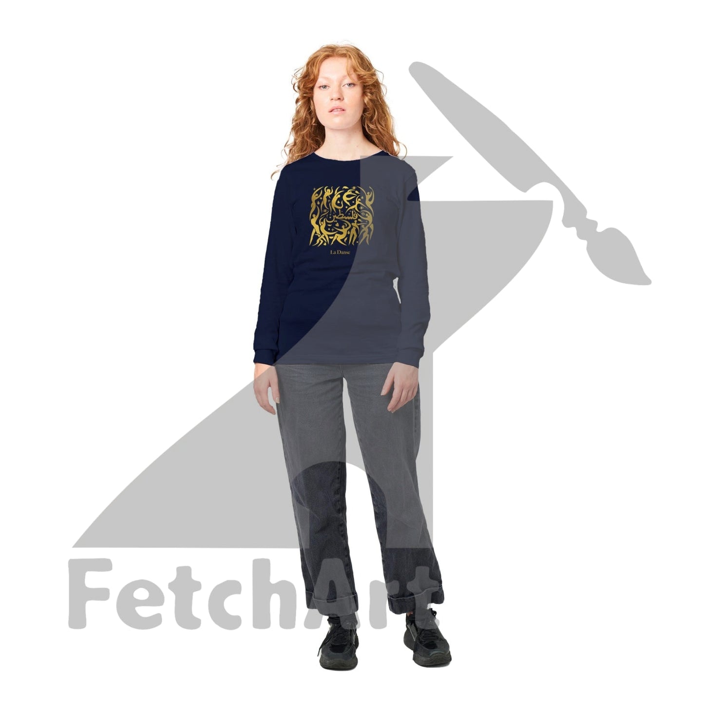 Unisex La Danse wearable art longsleeve worn casually