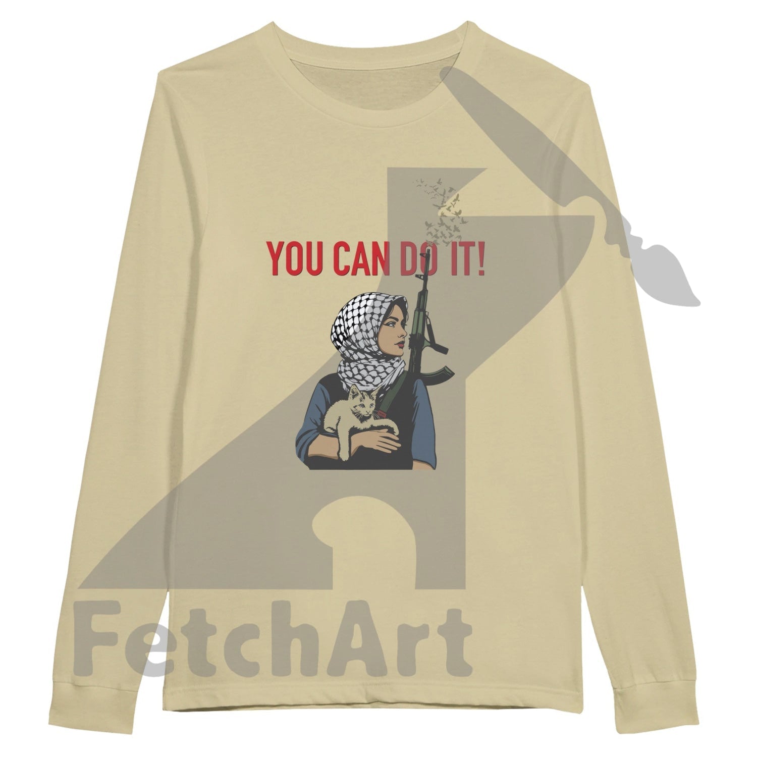 Premium unisex “You Can Do It” longsleeve t-shirt wearable art