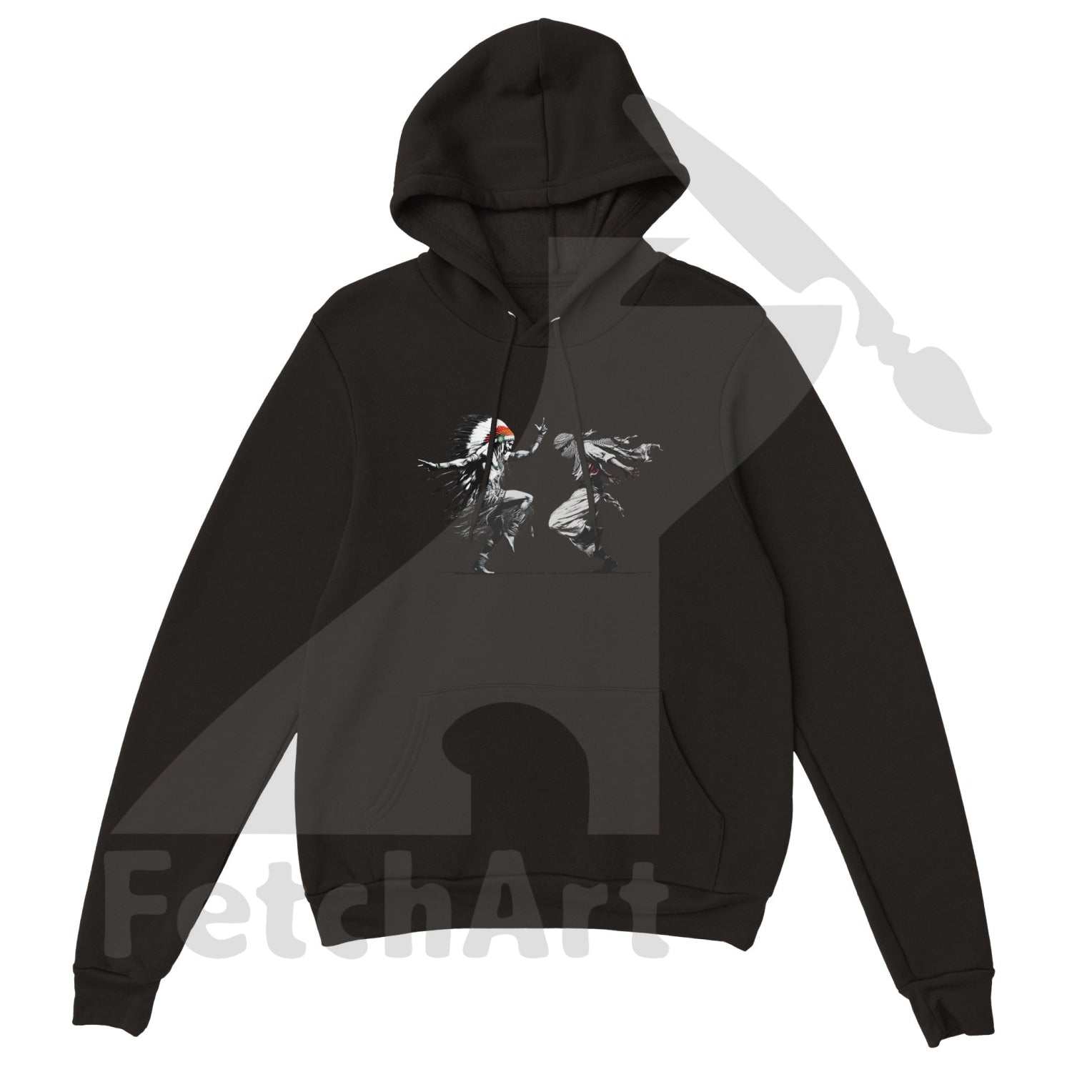 Premium Unisex Pullover Hoodie-Freedom Dance - Fetch Art