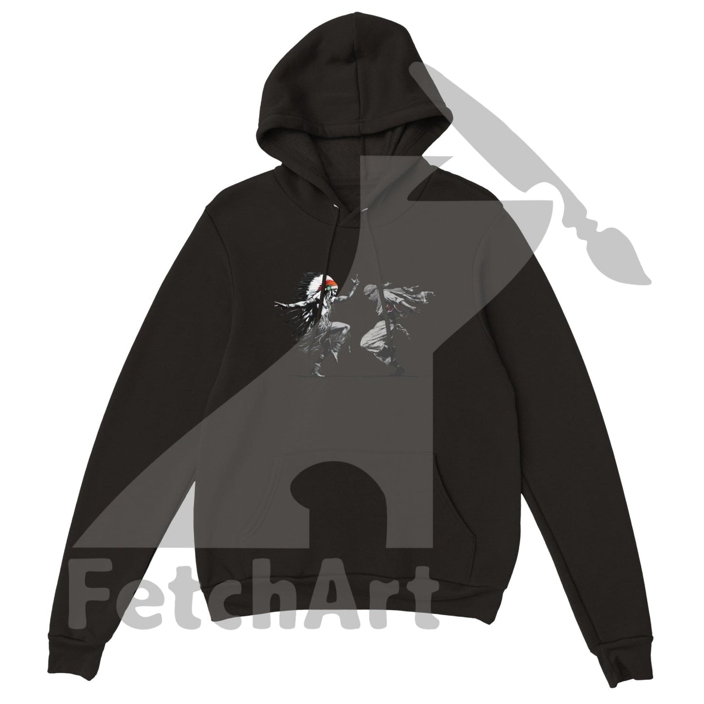 Premium Unisex Pullover Hoodie-Freedom Dance - Fetch Art