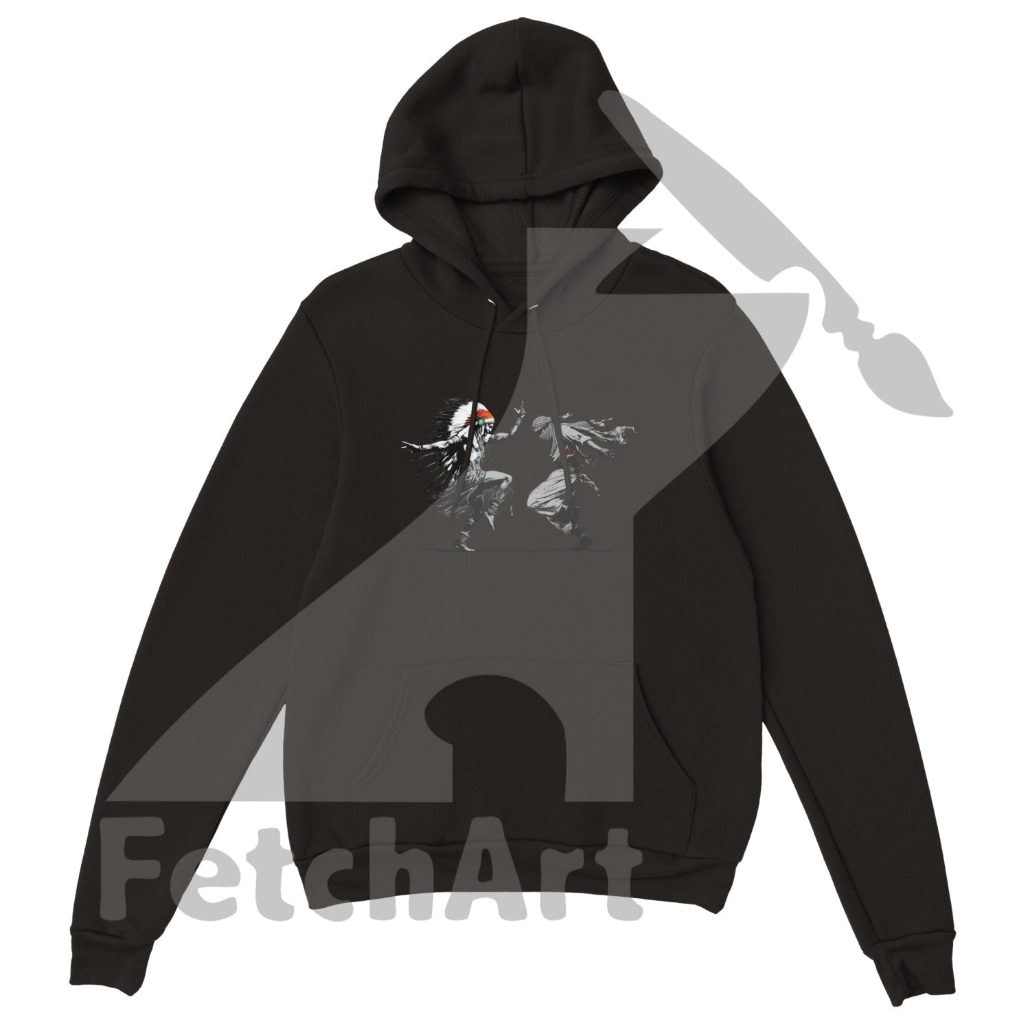 Premium Unisex Pullover Hoodie-Freedom Dance - Fetch Art