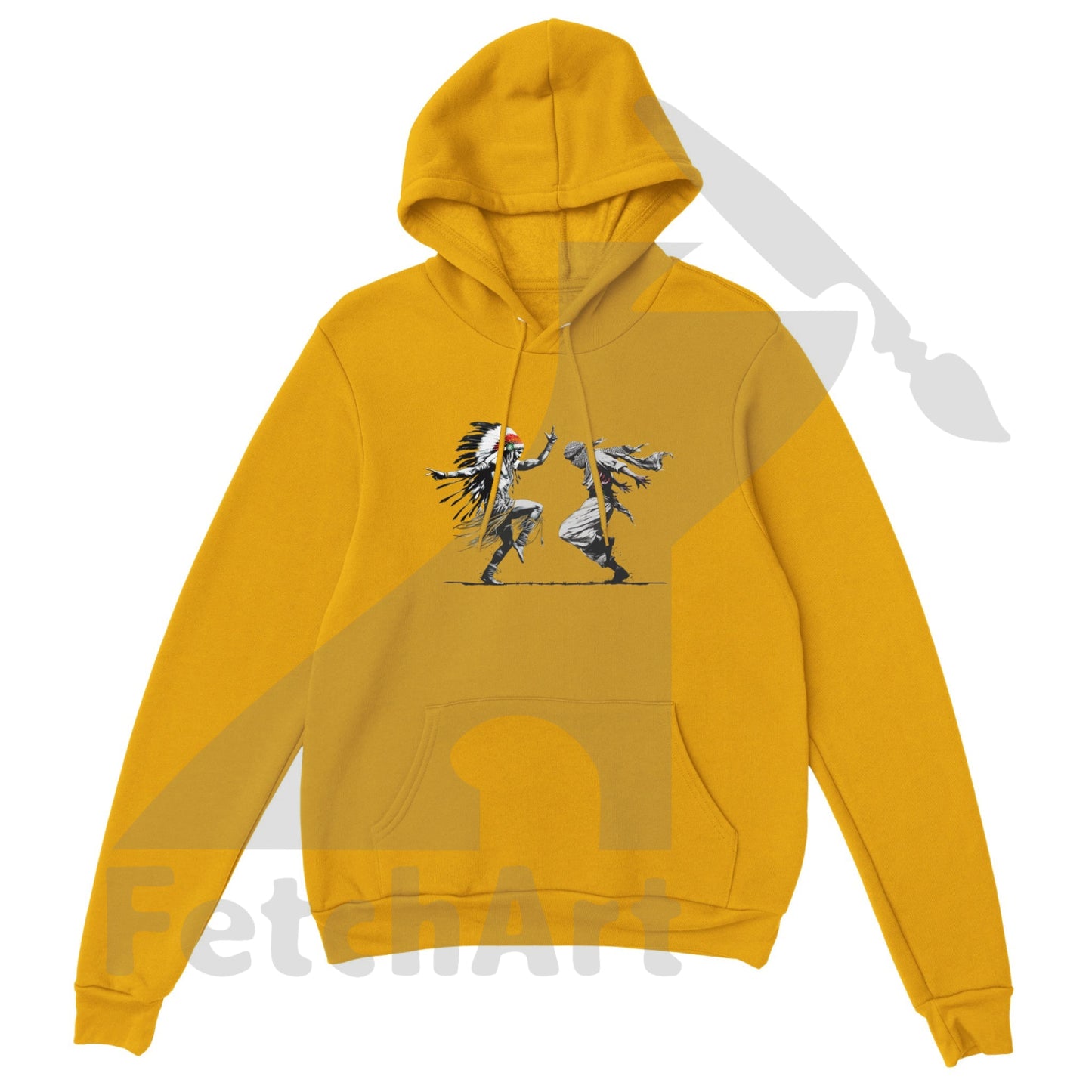 Premium Unisex Pullover Hoodie-Freedom Dance - Fetch Art