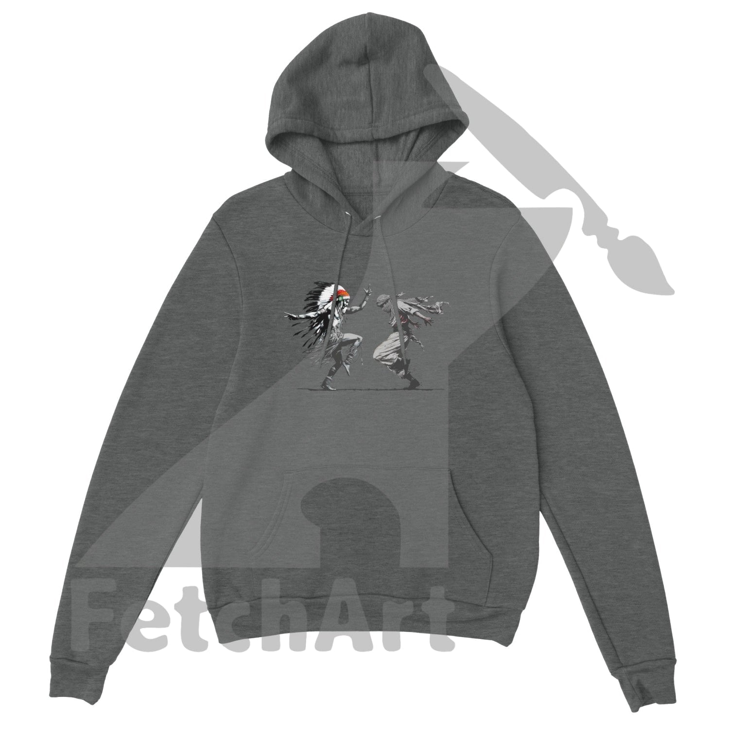 Premium Unisex Pullover Hoodie-Freedom Dance - Fetch Art