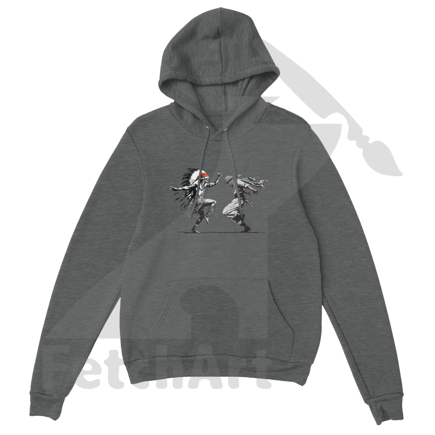 Premium Unisex Pullover Hoodie-Freedom Dance - Fetch Art