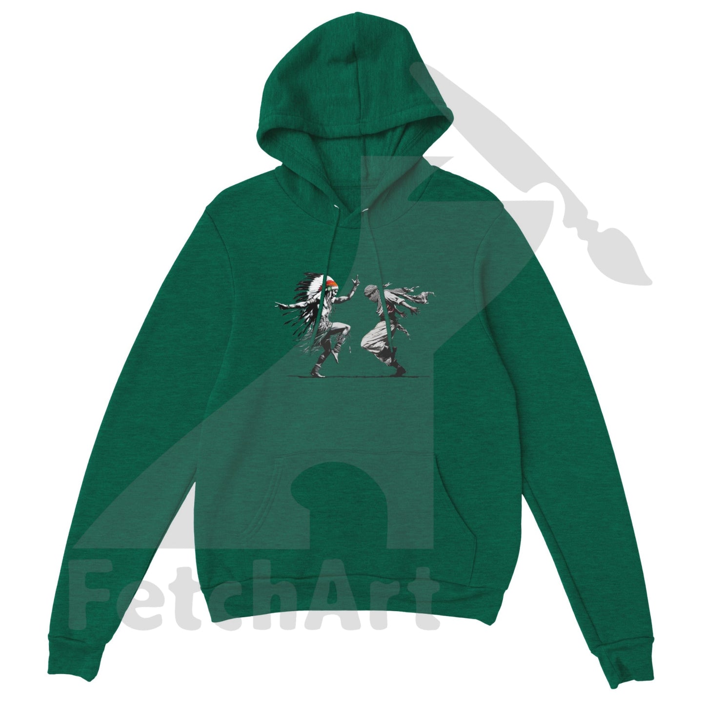 Premium Unisex Pullover Hoodie-Freedom Dance - Fetch Art