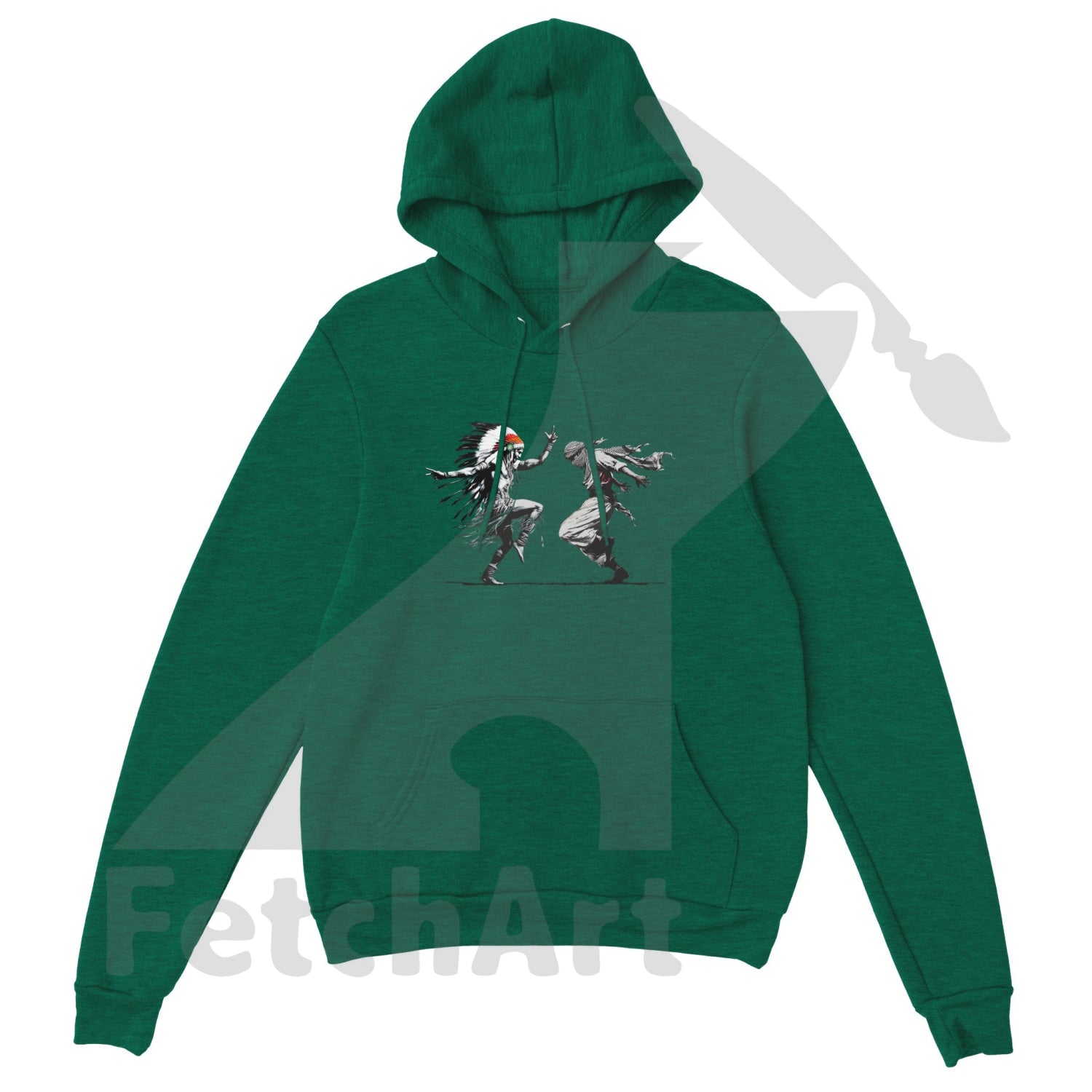 Premium Unisex Pullover Hoodie-Freedom Dance - Fetch Art