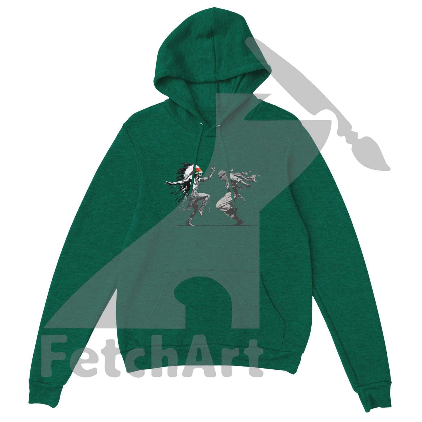 Premium Unisex Pullover Hoodie-Freedom Dance - Fetch Art