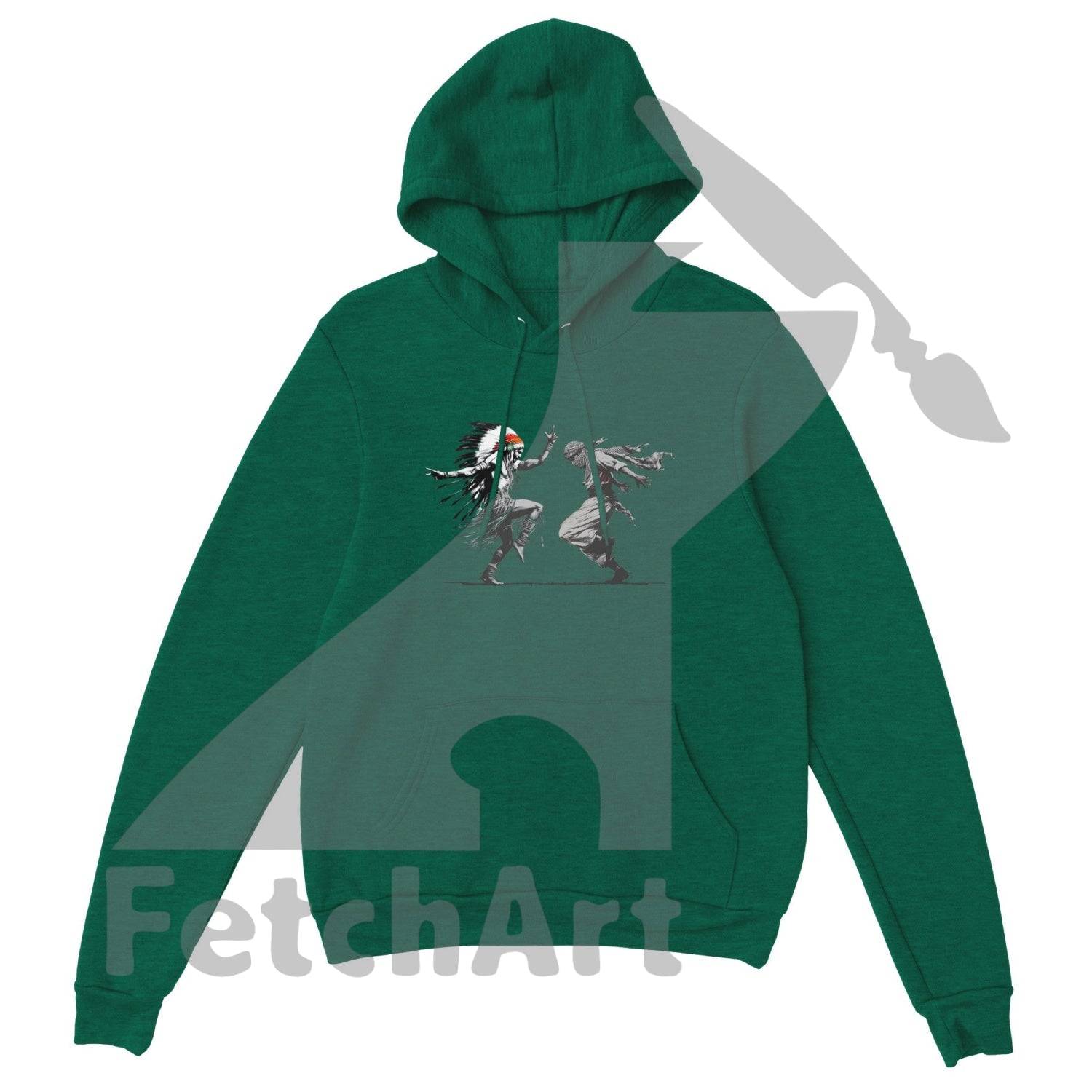 Premium Unisex Pullover Hoodie-Freedom Dance - Fetch Art