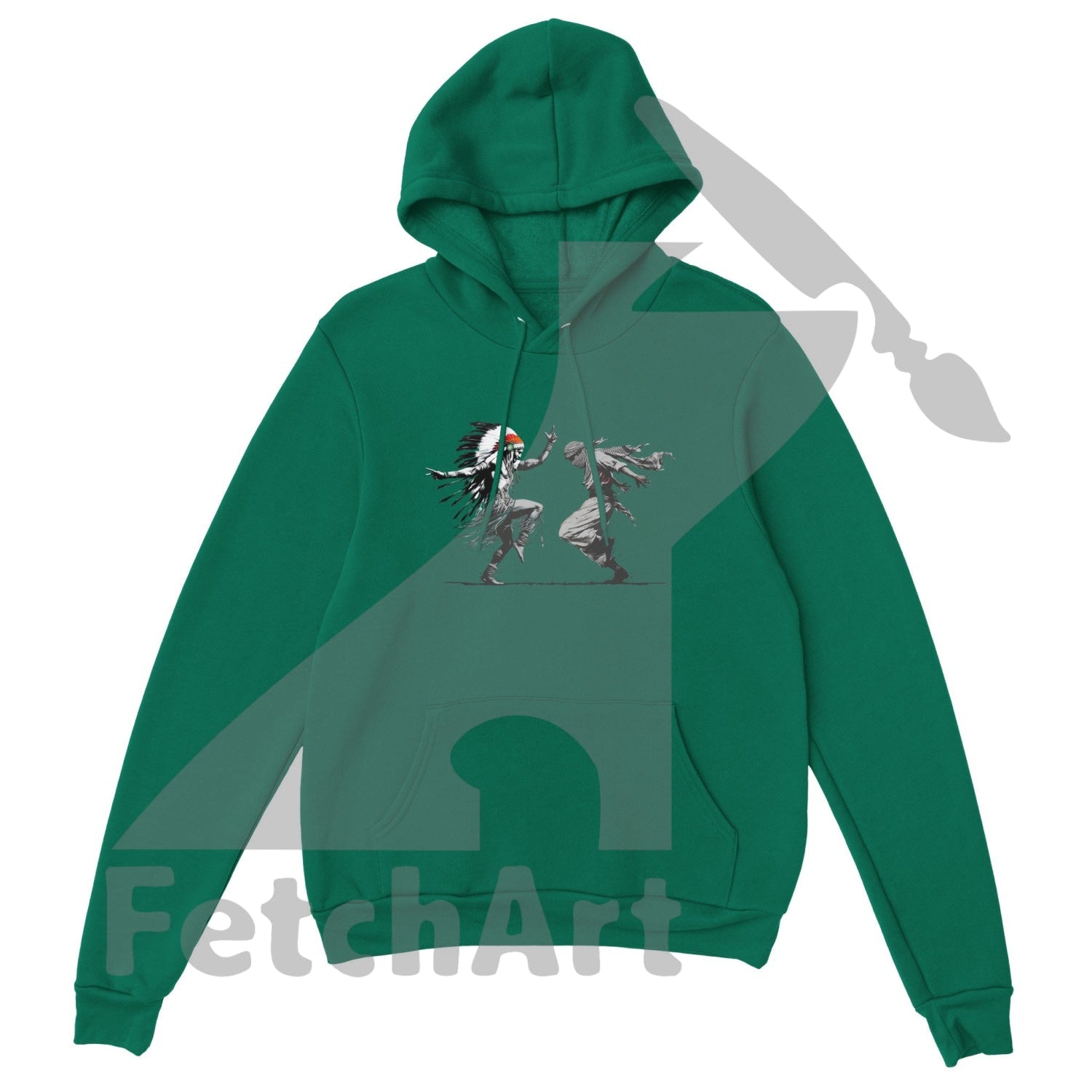 Premium Unisex Pullover Hoodie-Freedom Dance - Fetch Art