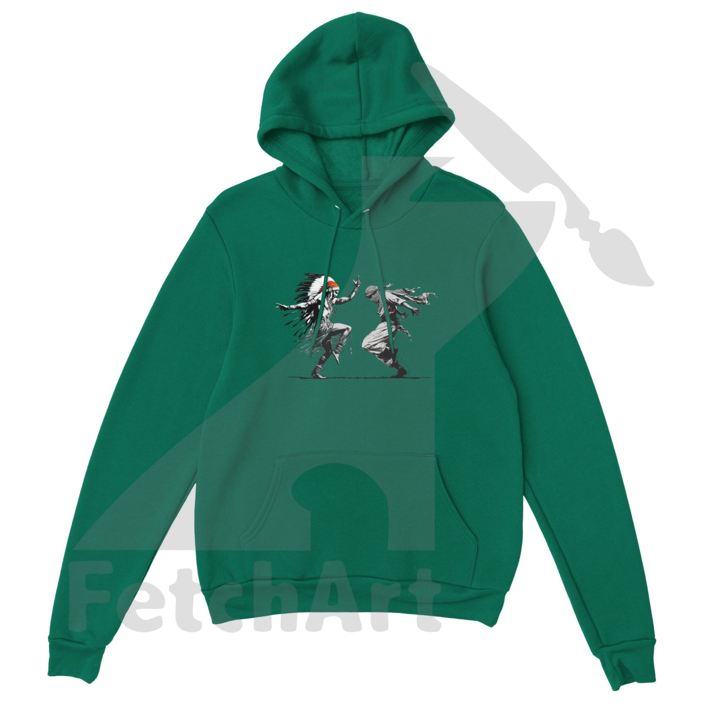 Premium Unisex Pullover Hoodie-Freedom Dance - Fetch Art