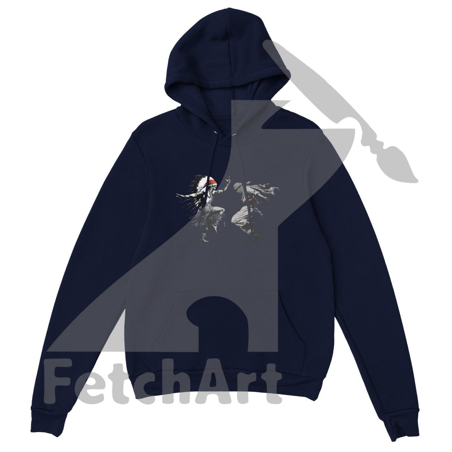 Premium Unisex Pullover Hoodie-Freedom Dance - Fetch Art