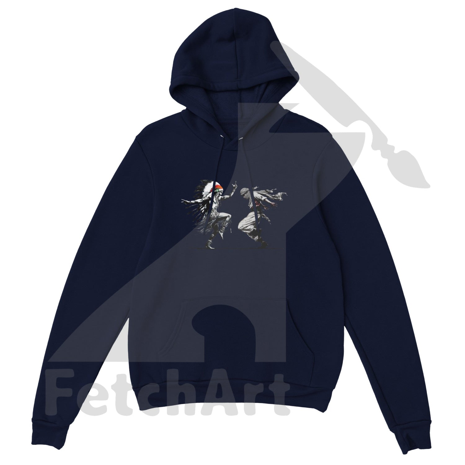 Premium Unisex Pullover Hoodie-Freedom Dance - Fetch Art