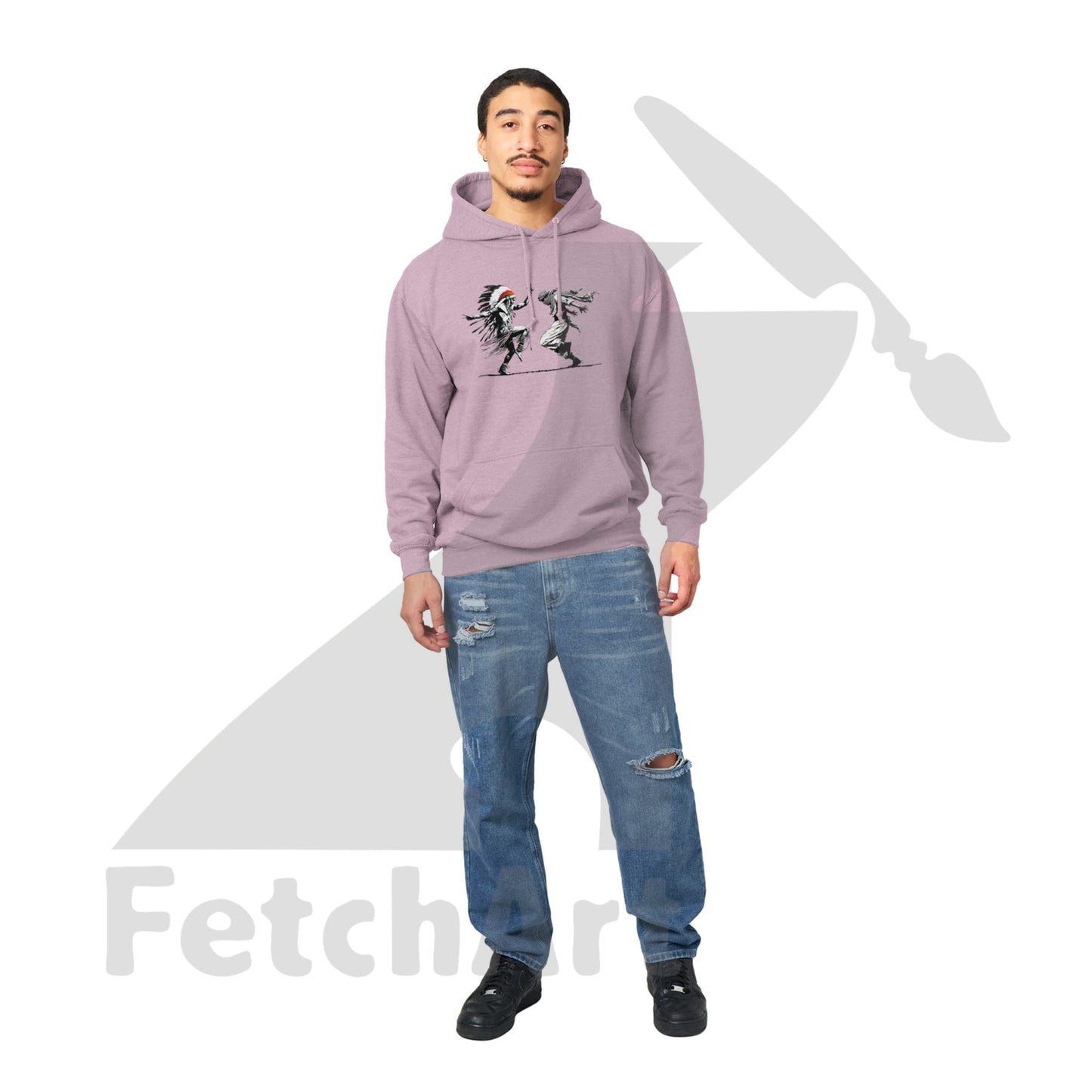 Premium Unisex Pullover Hoodie-Freedom Dance - Fetch Art
