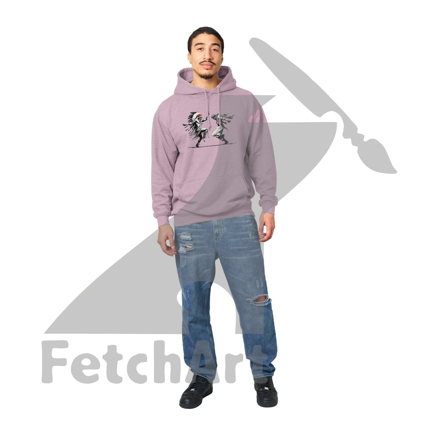 Premium Unisex Pullover Hoodie-Freedom Dance - Fetch Art