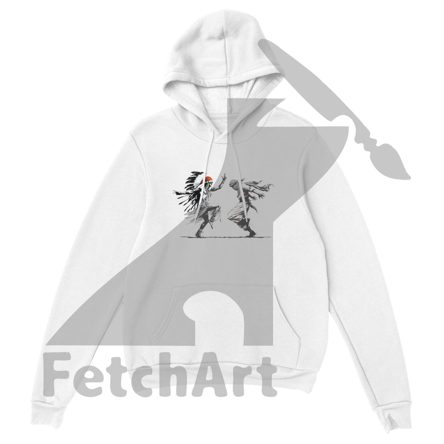 Premium Unisex Pullover Hoodie-Freedom Dance - Fetch Art