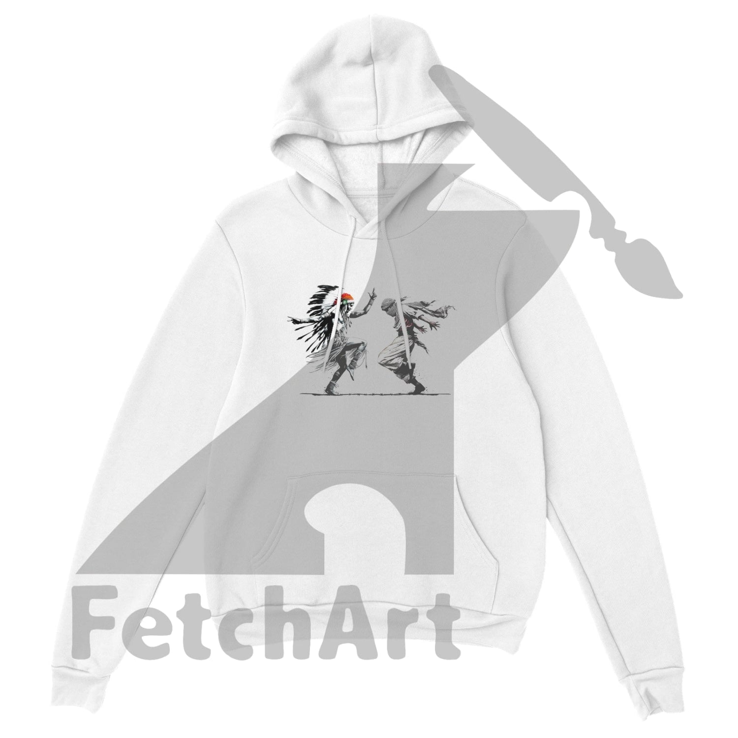Premium Unisex Pullover Hoodie-Freedom Dance - Fetch Art