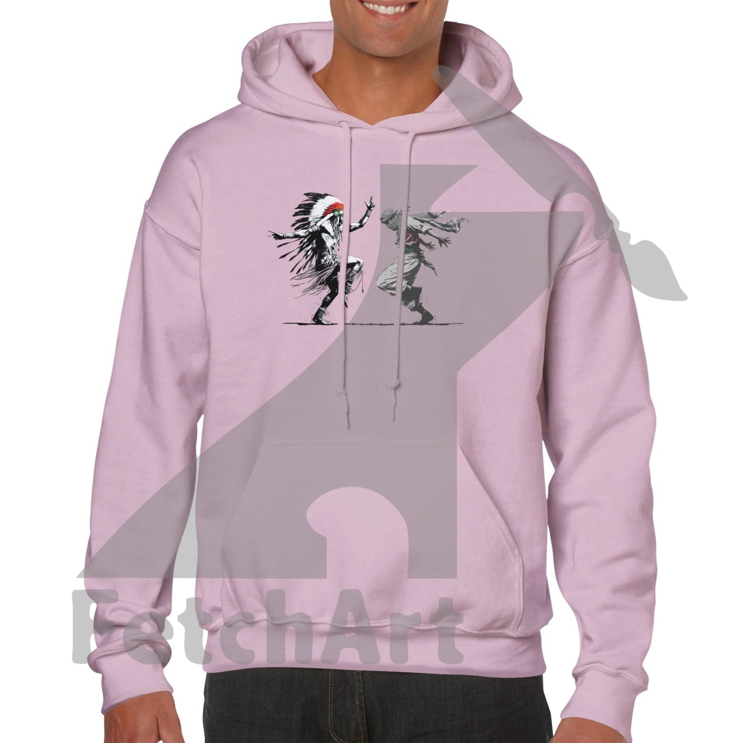 Premium Unisex Pullover Hoodie-Freedom Dance - Fetch Art