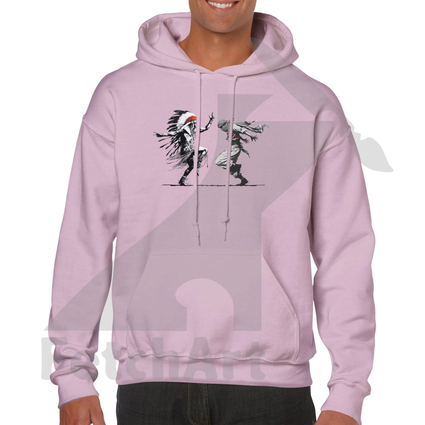 Premium Unisex Pullover Hoodie-Freedom Dance - Fetch Art