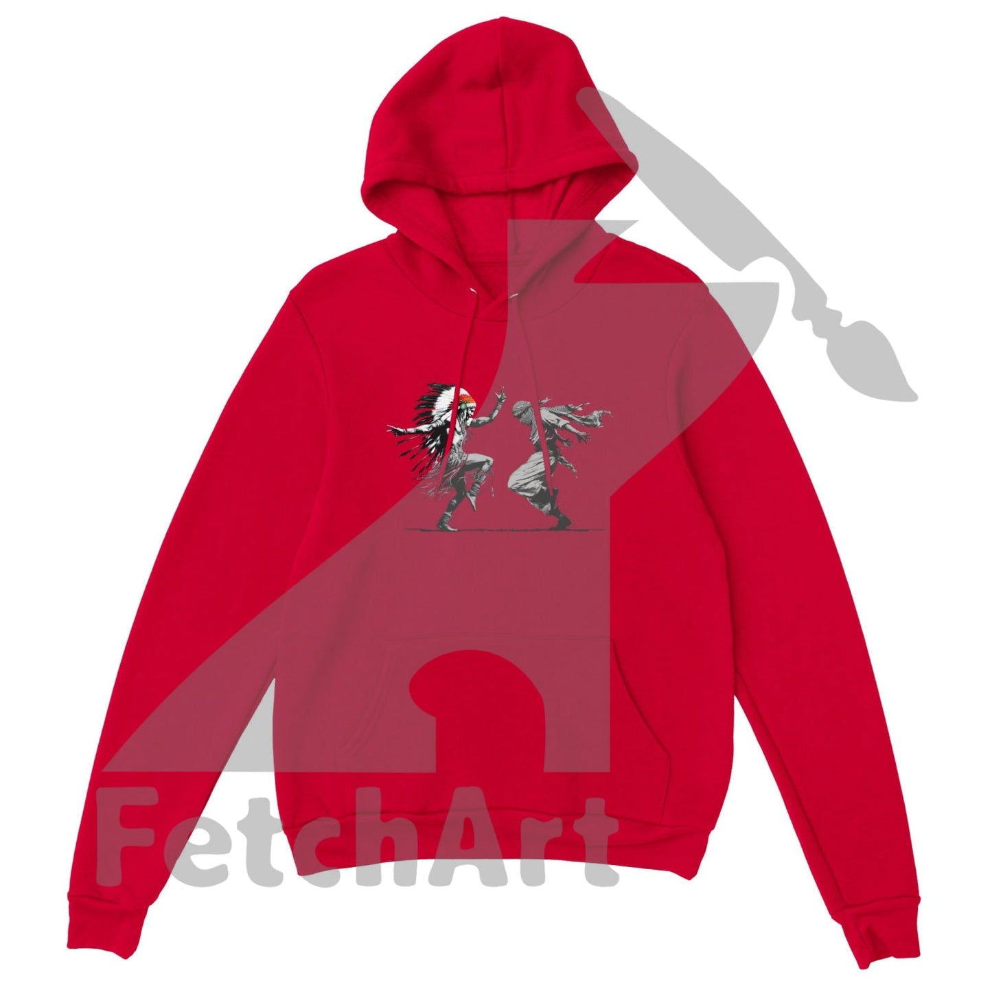 Premium Unisex Pullover Hoodie-Freedom Dance - Fetch Art