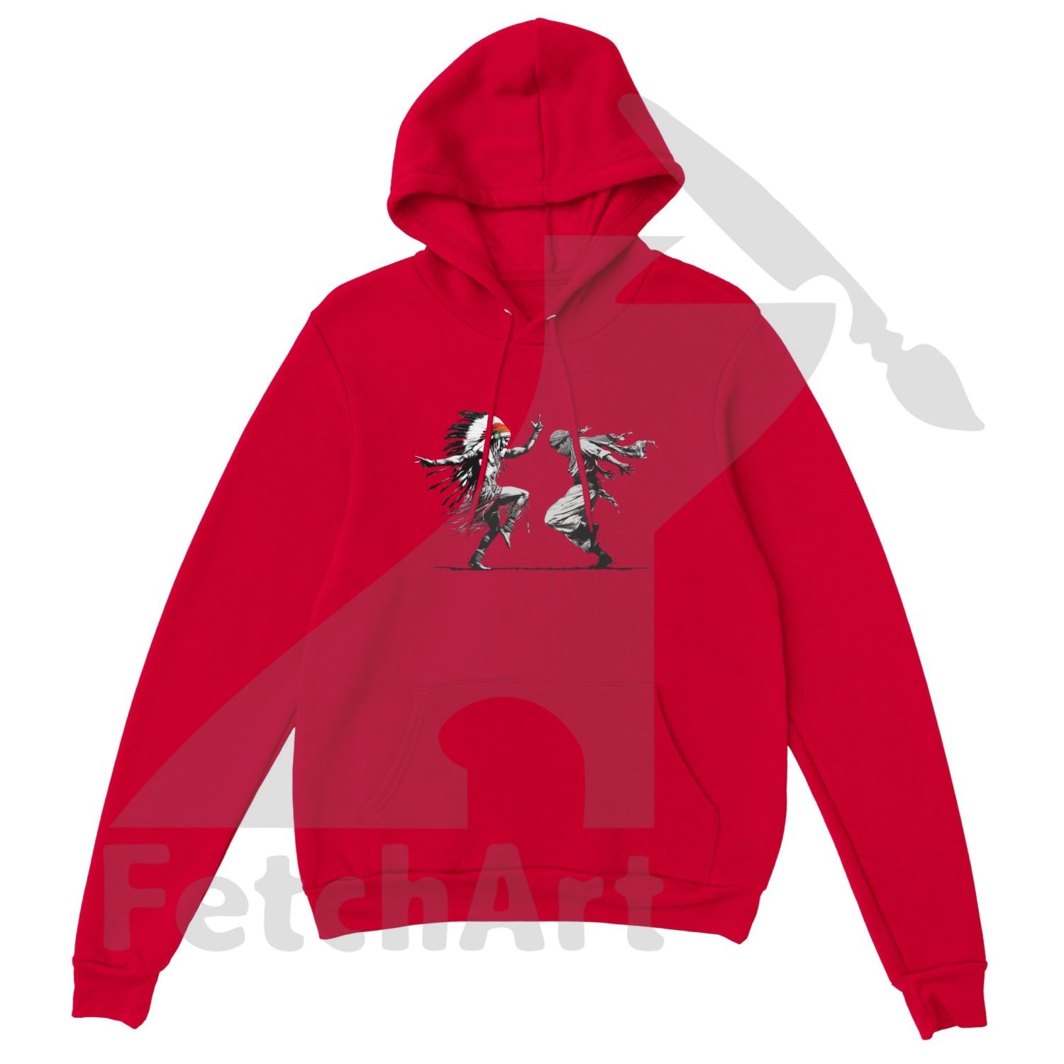 Premium Unisex Pullover Hoodie-Freedom Dance - Fetch Art