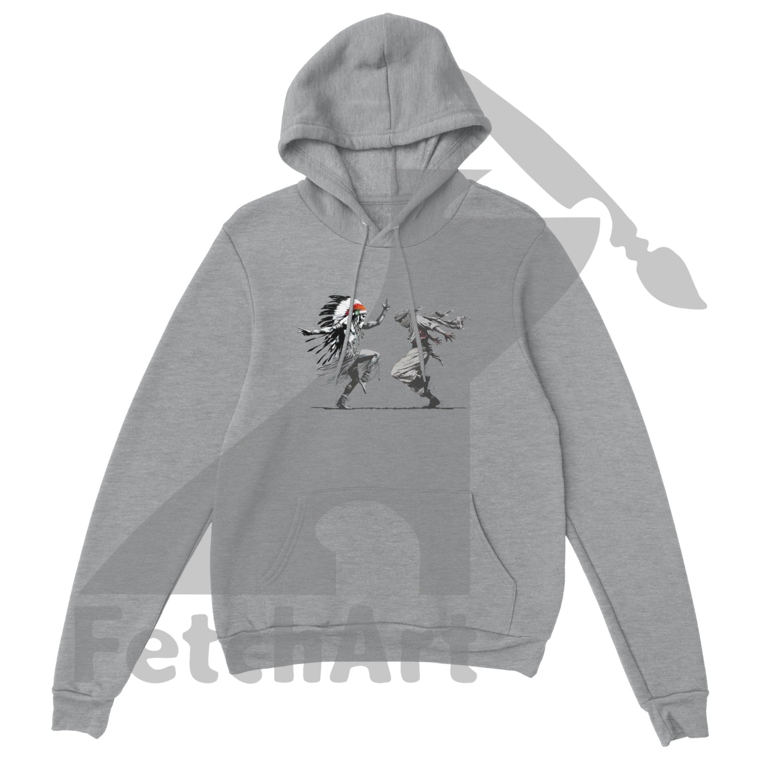 Premium Unisex Pullover Hoodie-Freedom Dance - Fetch Art