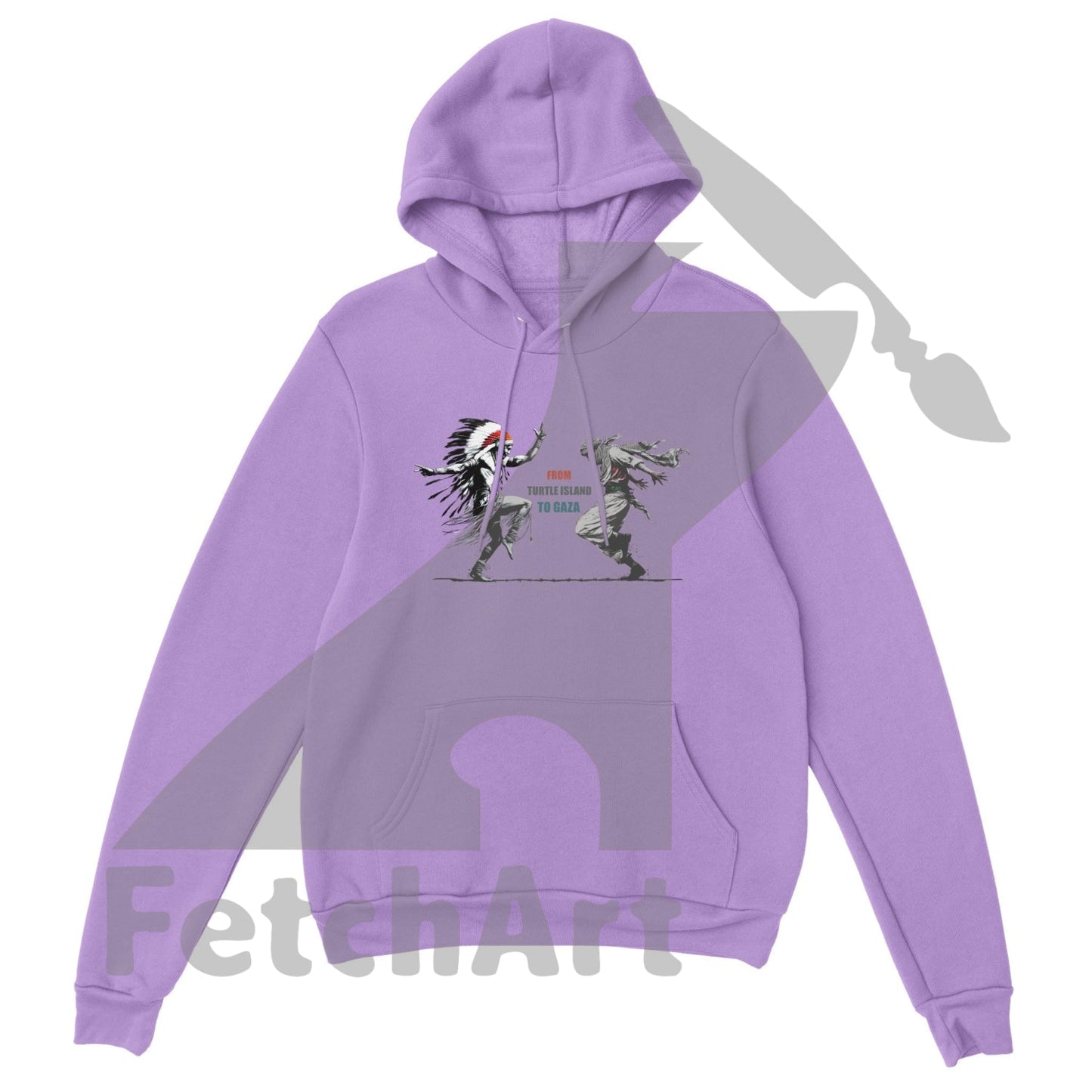 Premium Unisex Pullover Hoodie-Freedom Dance-Text - Fetch Art