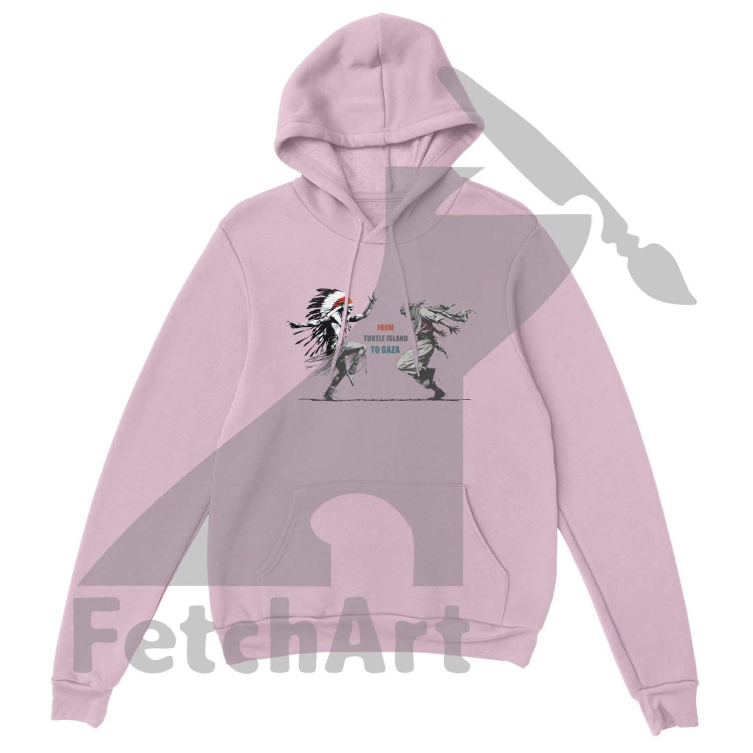 Premium Unisex Pullover Hoodie-Freedom Dance-Text - Fetch Art