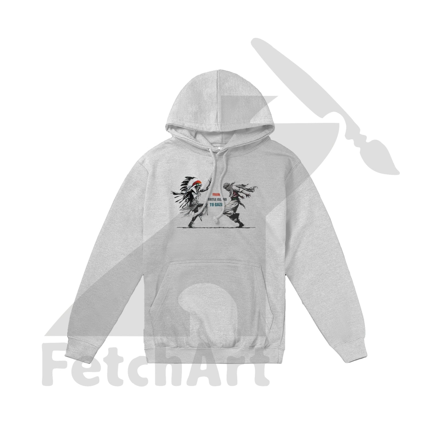 Premium Unisex Pullover Hoodie-Freedom Dance-Text - Fetch Art