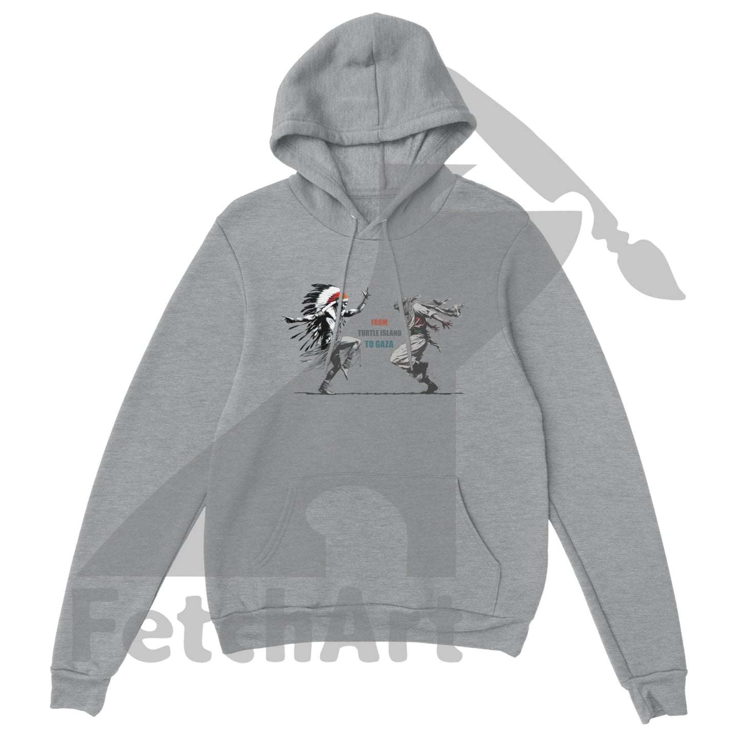 Premium Unisex Pullover Hoodie-Freedom Dance-Text - Fetch Art