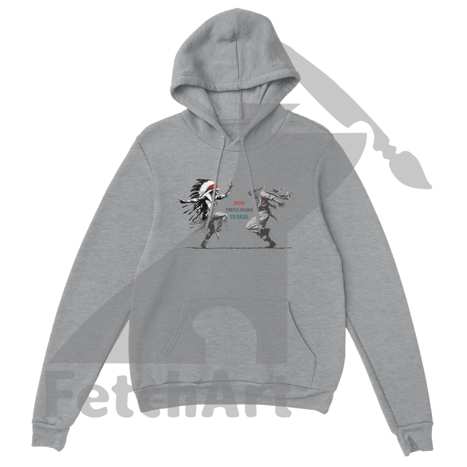 Premium Unisex Pullover Hoodie-Freedom Dance-Text - Fetch Art