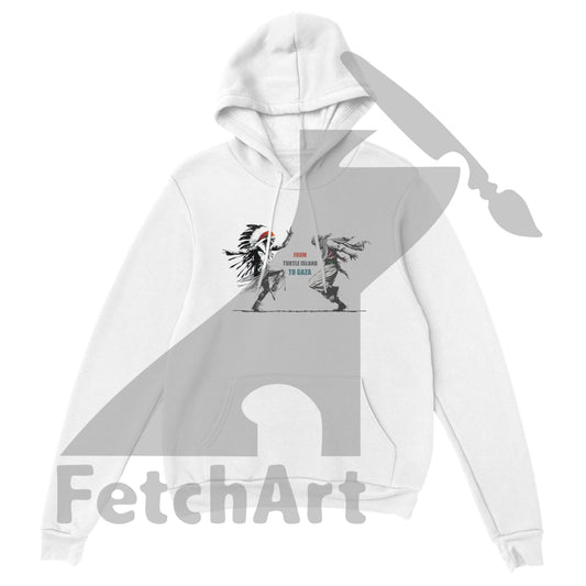 Premium Unisex Pullover Hoodie-Freedom Dance-Text - Fetch Art