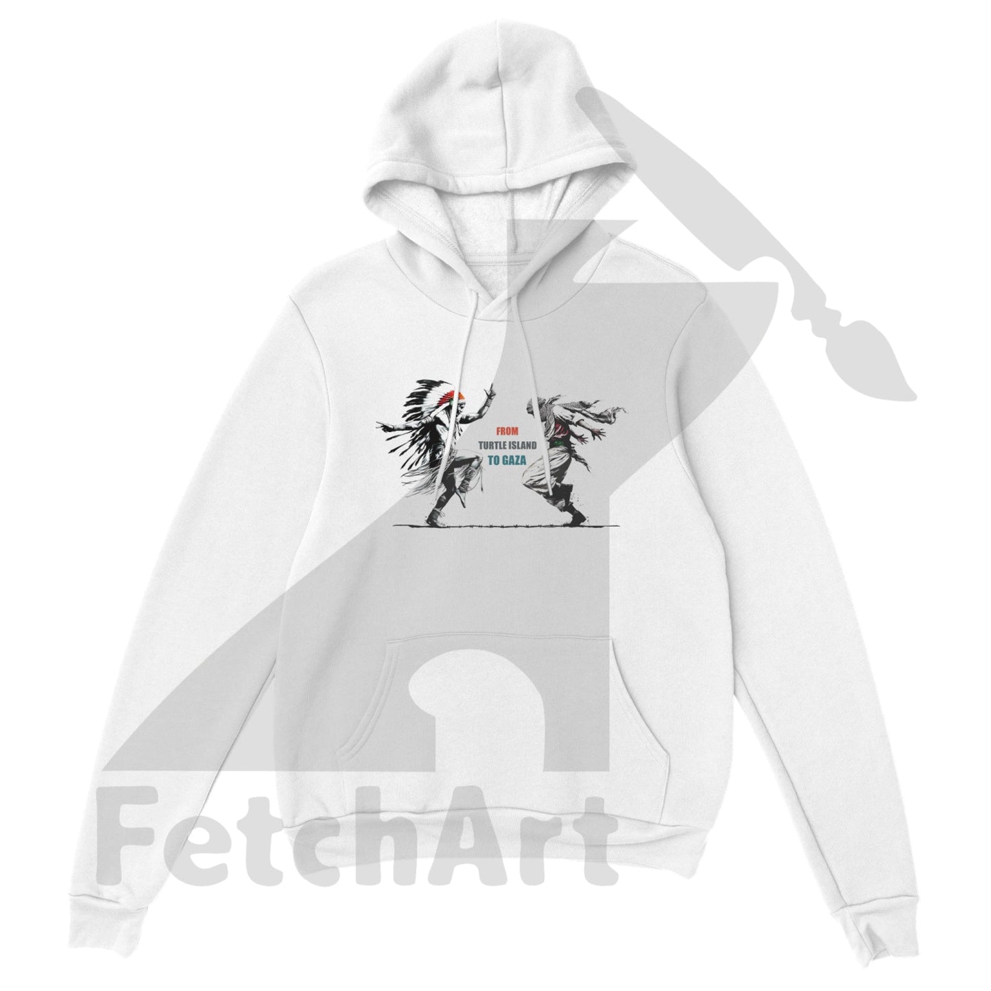 Premium Unisex Pullover Hoodie-Freedom Dance-Text - Fetch Art