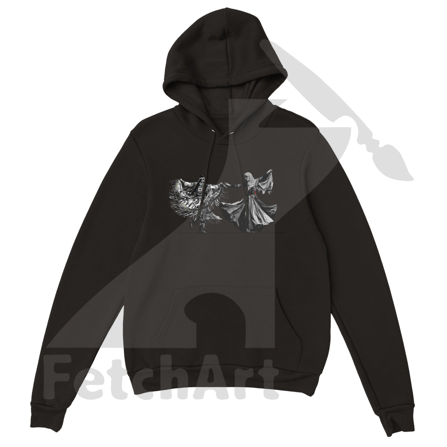 Premium Unisex Pullover Hoodie-Women-Freedom Dance - Fetch Art