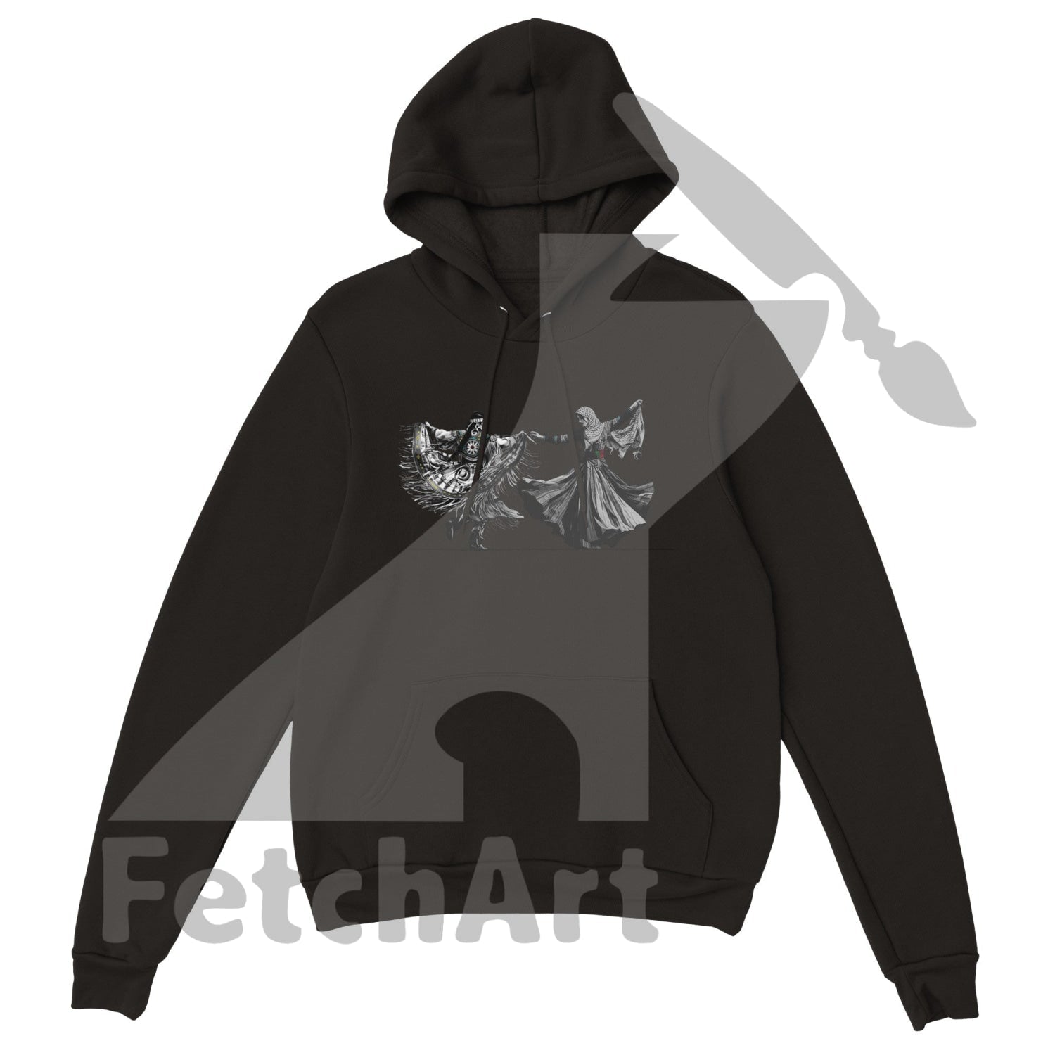 Premium Unisex Pullover Hoodie-Women-Freedom Dance - Fetch Art