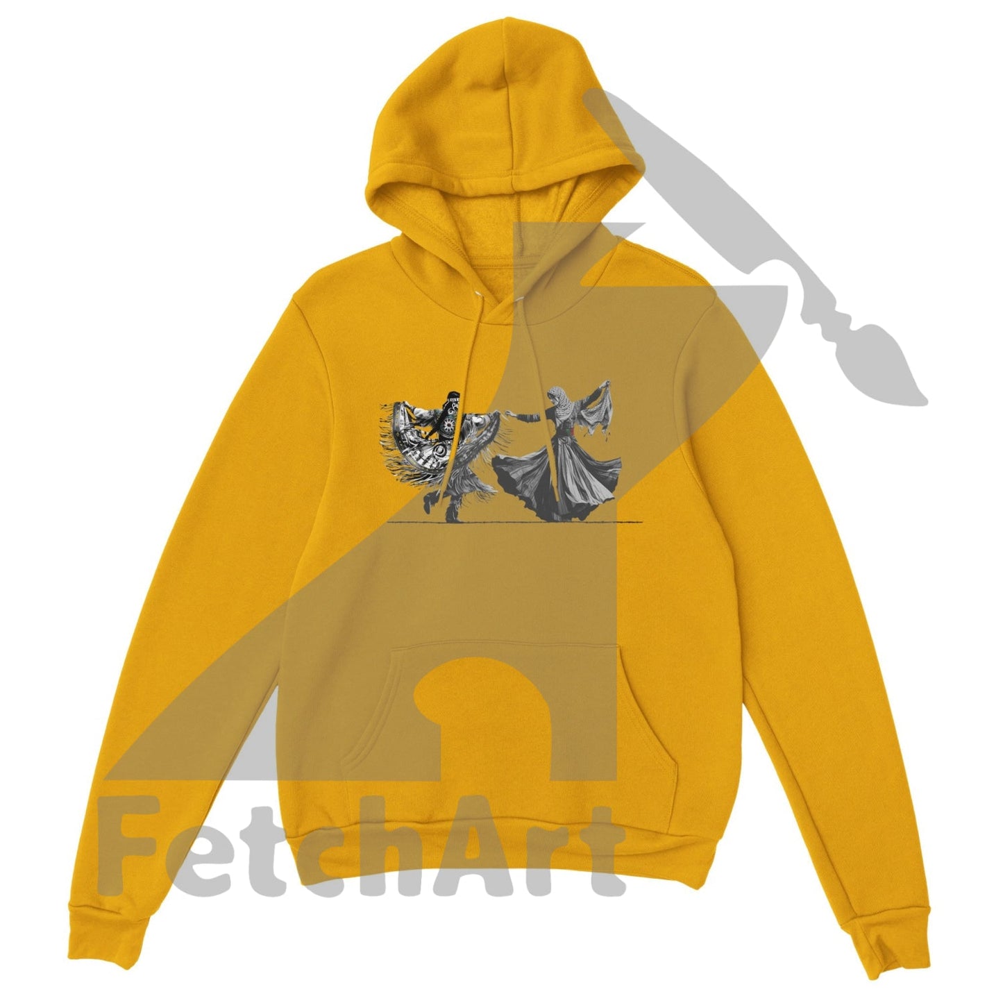 Premium Unisex Pullover Hoodie-Women-Freedom Dance - Fetch Art