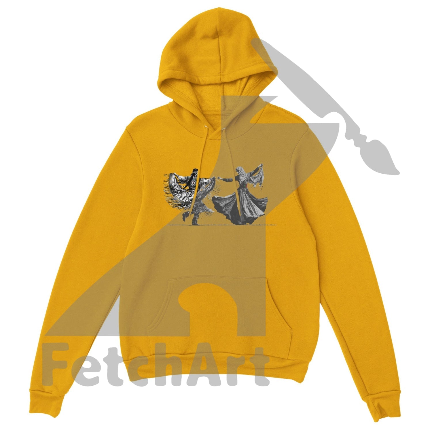 Premium Unisex Pullover Hoodie-Women-Freedom Dance - Fetch Art