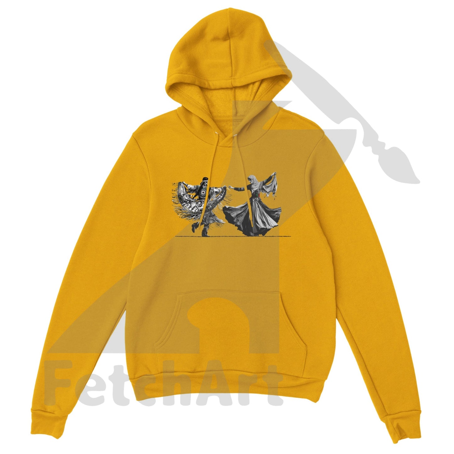 Premium Unisex Pullover Hoodie-Women-Freedom Dance - Fetch Art