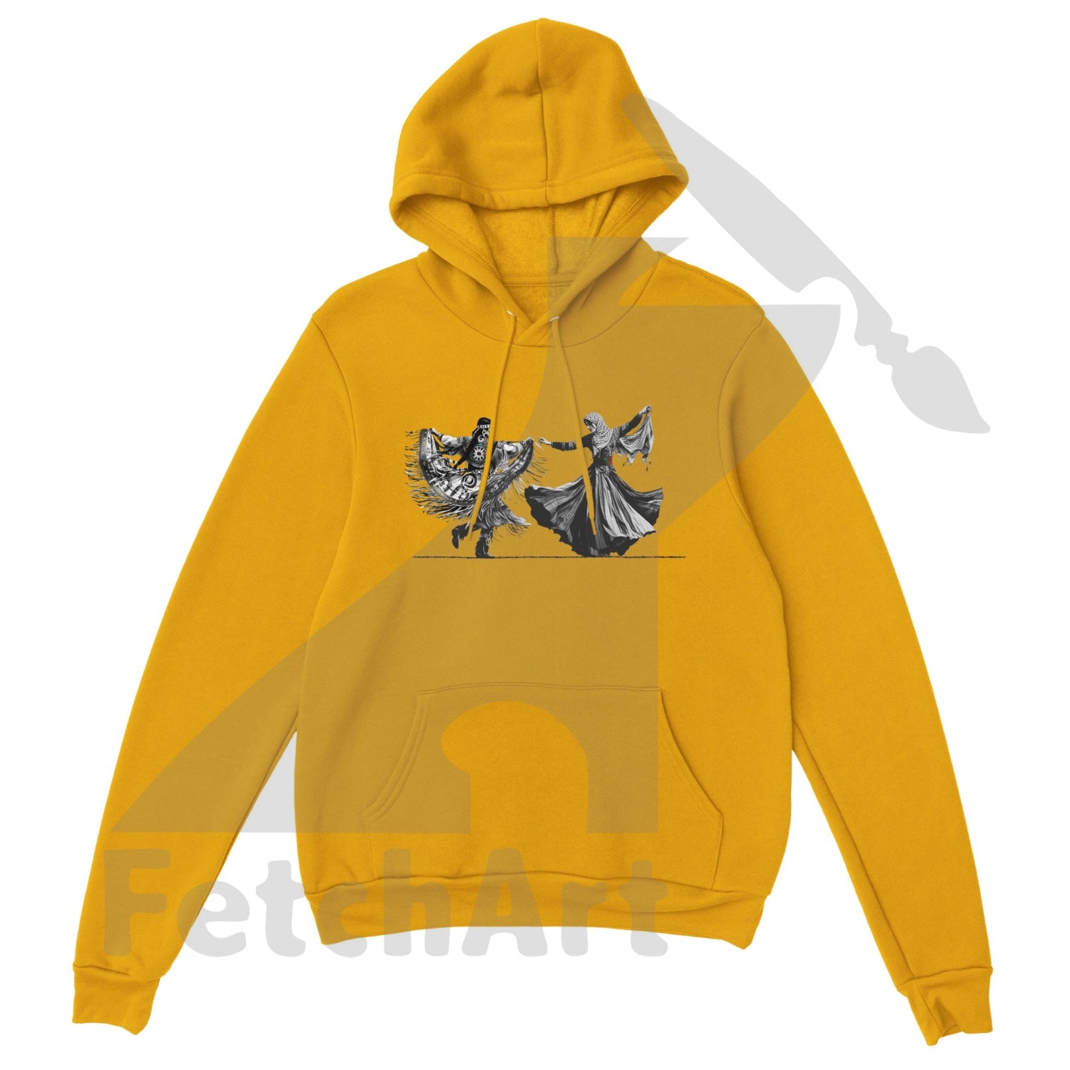 Premium Unisex Pullover Hoodie-Women-Freedom Dance - Fetch Art