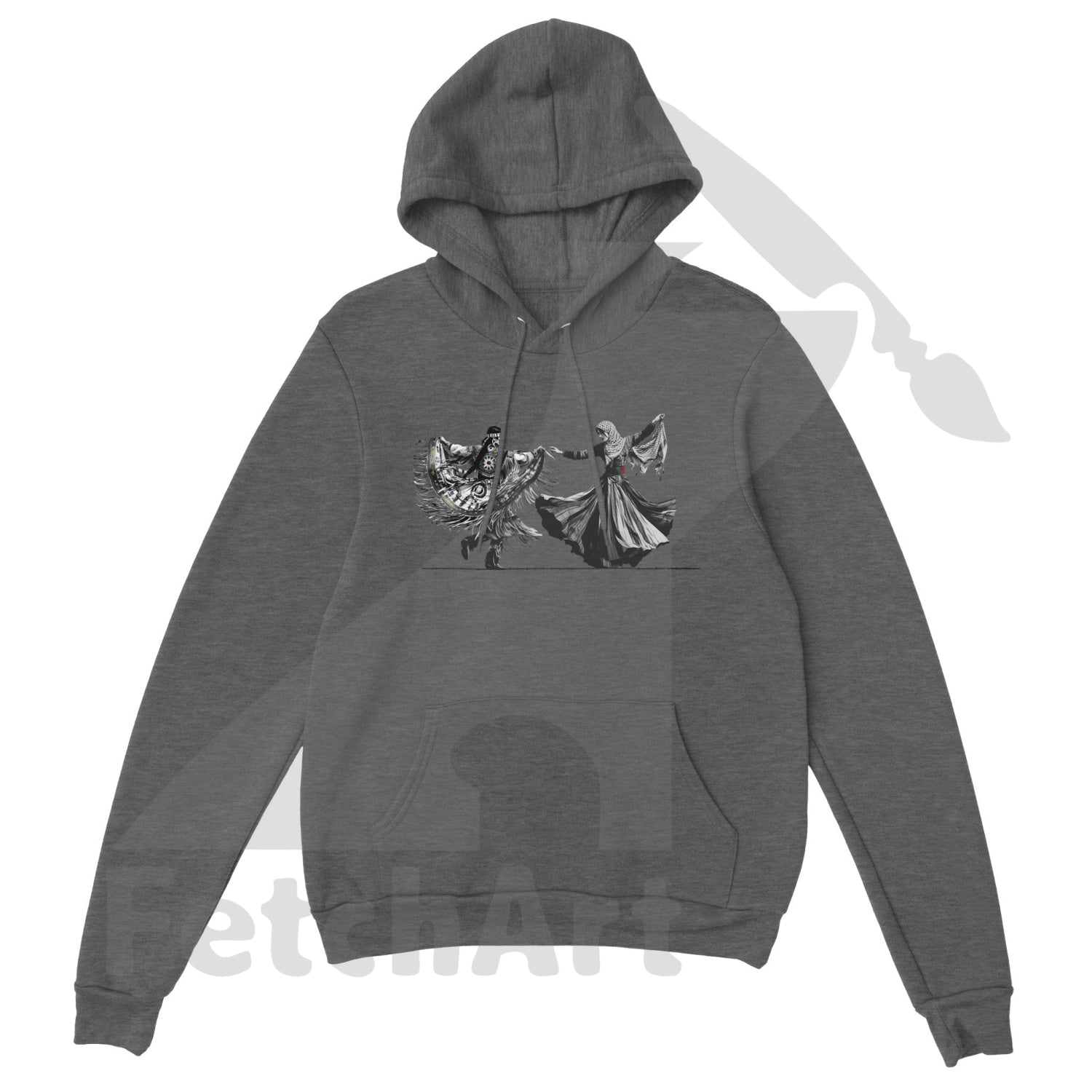 Premium Unisex Pullover Hoodie-Women-Freedom Dance - Fetch Art