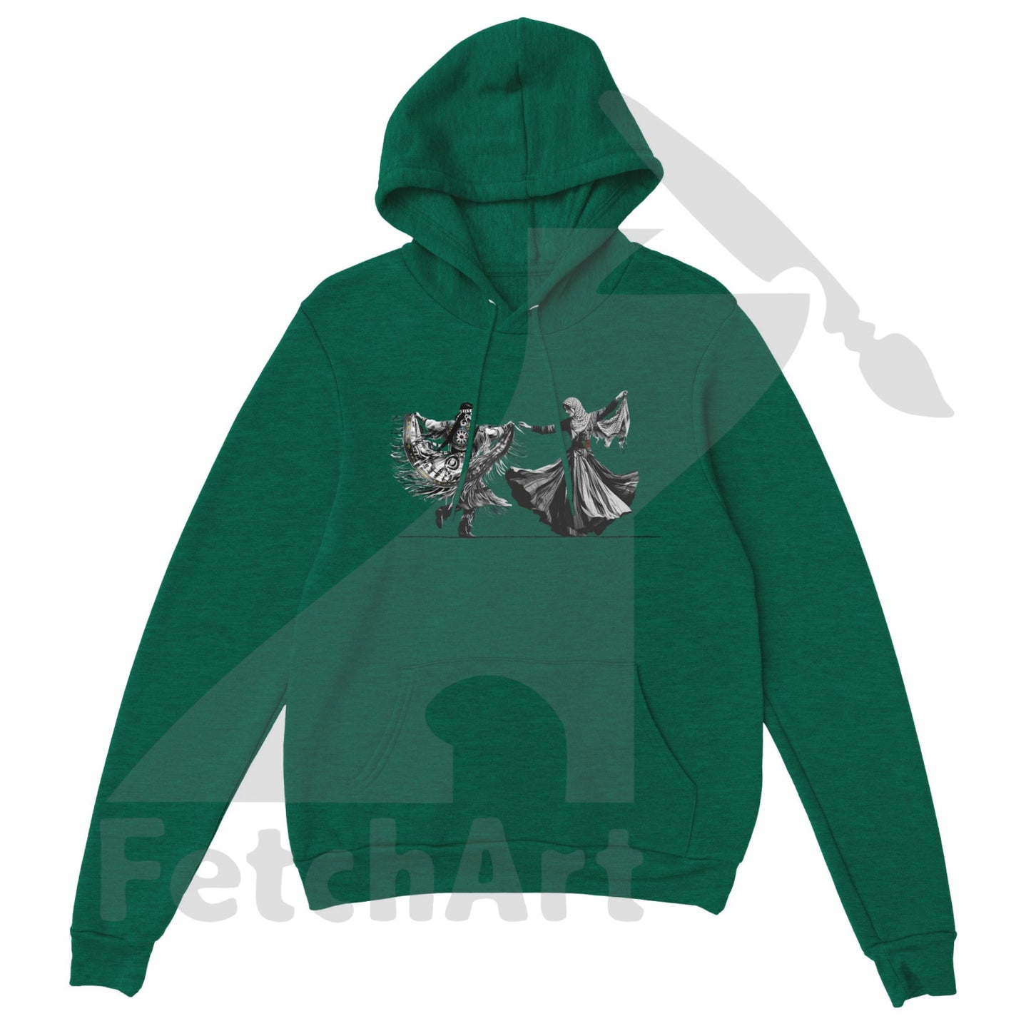 Premium Unisex Pullover Hoodie-Women-Freedom Dance - Fetch Art