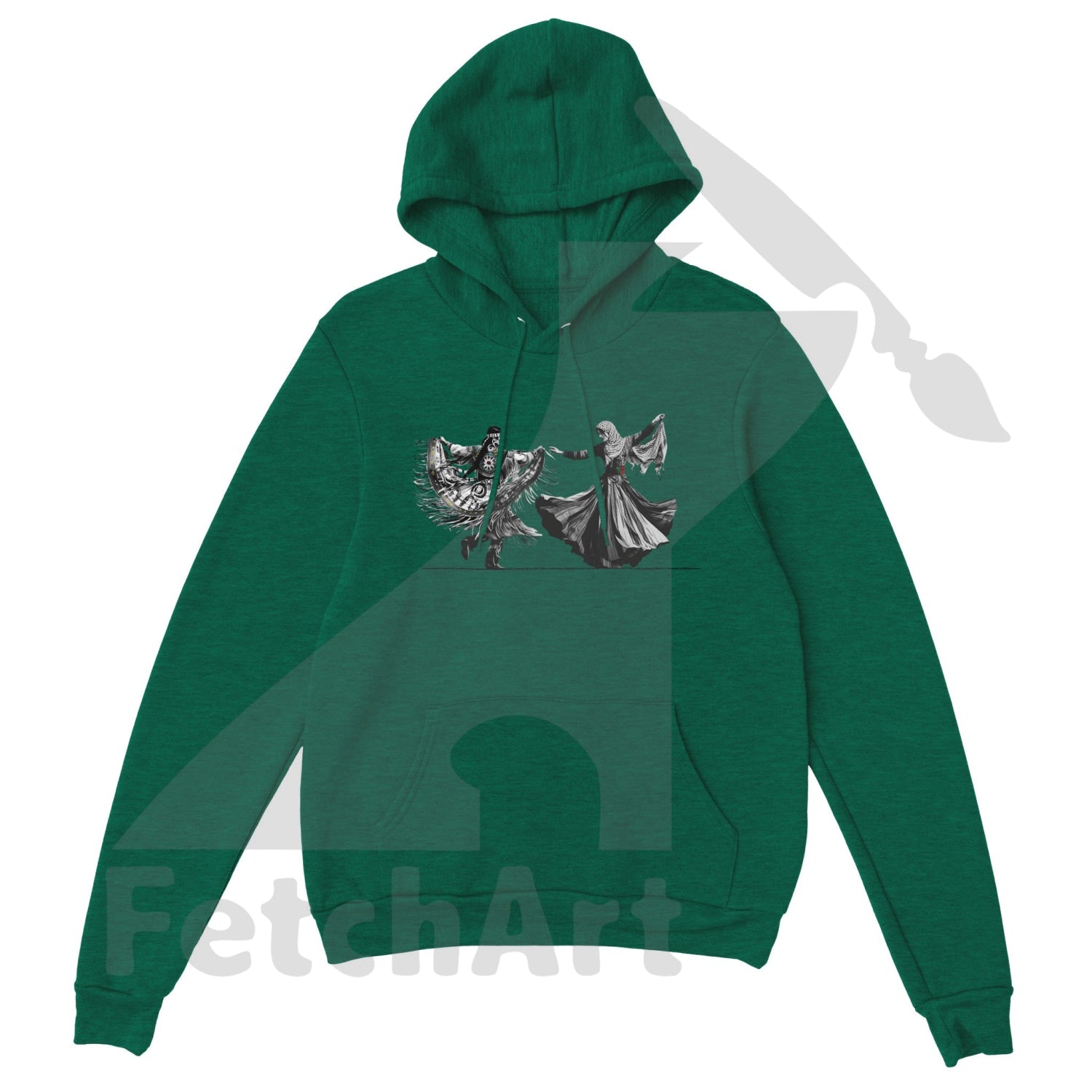 Premium Unisex Pullover Hoodie-Women-Freedom Dance - Fetch Art