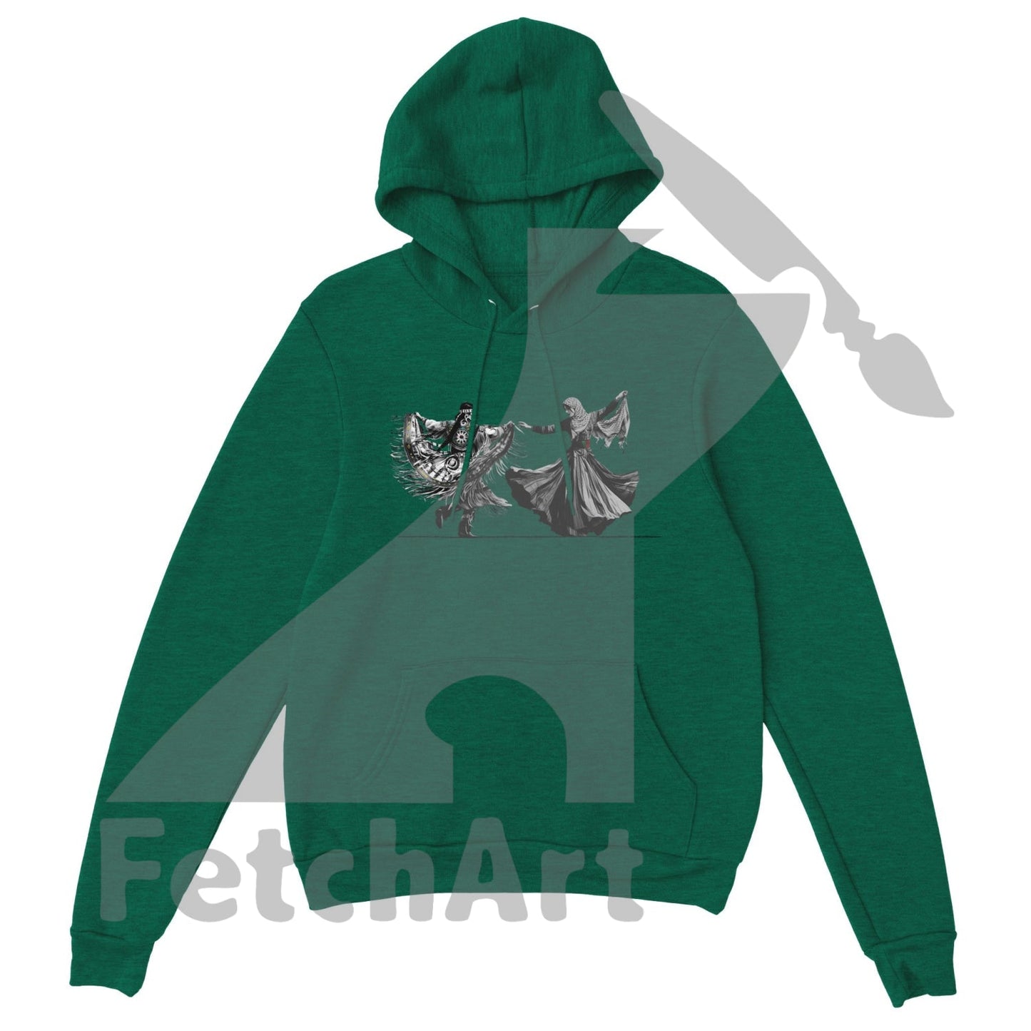 Premium Unisex Pullover Hoodie-Women-Freedom Dance - Fetch Art